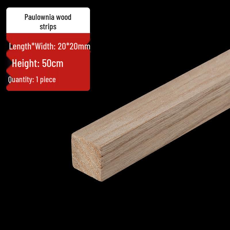 Paulowniahout Strips voor 3D Modelbouw en Blokhut Constructie