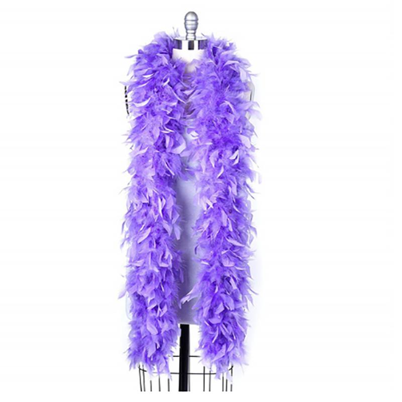 Dyed Red Scarf 80g Turkey Feather Boa for Home Party Wedding Christmas Decor DIY Craft Clothing Costume Dance Dress Accessory