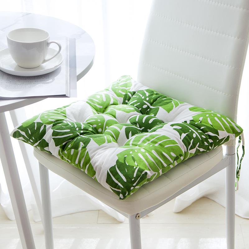 18 Patterns Square Cushion With Strap Not Deformed Tatami Mats Sofa Back Cushion Thick Classroom Seat Pads Stool Chair Cushion