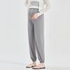 Summer Maternity Ice Silk Joggers - Quick-Dry, Lightweight, Cropped Sports Pants with Drawstring.