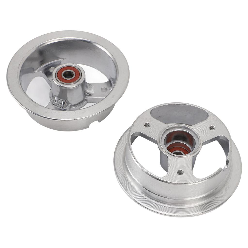 3.50 4 Rear Wheel Rim with 600RS Bearing 4 Inch Aluminum Alloy High Torsion Proof Sturdy for Electric Scooter Tiller
