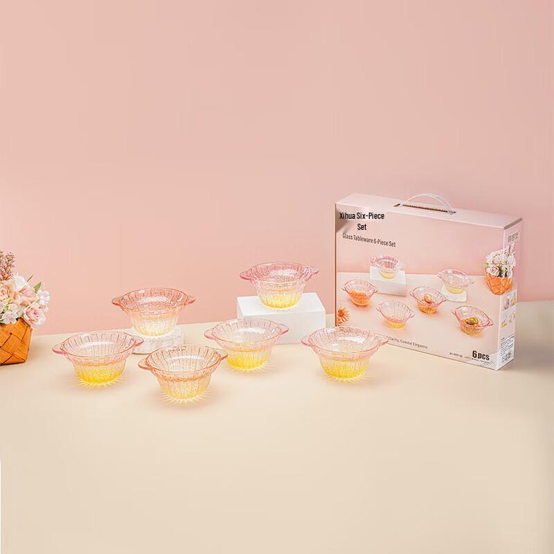 Yiliwu Xihua Six-Piece Glass Set