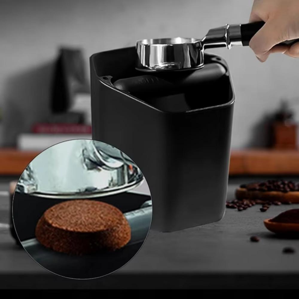 Nonslip Base Hexagonal Coffee Knock Box Large Capacity Coffee Grounds Bucket Bar