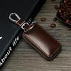 Genuine Leather Key Wallet With Zipper Lock For Men And Women Daily Use