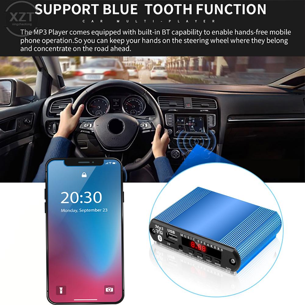 DIY Bluetooth MP3 Decoder Board Module 5V 12V USB TF FM Radio Module Wireless MP3 Player with Recording Function Car Kit