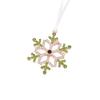 Colorful Pearl Snowflake Projection Christmas Ornament Pendant Gift