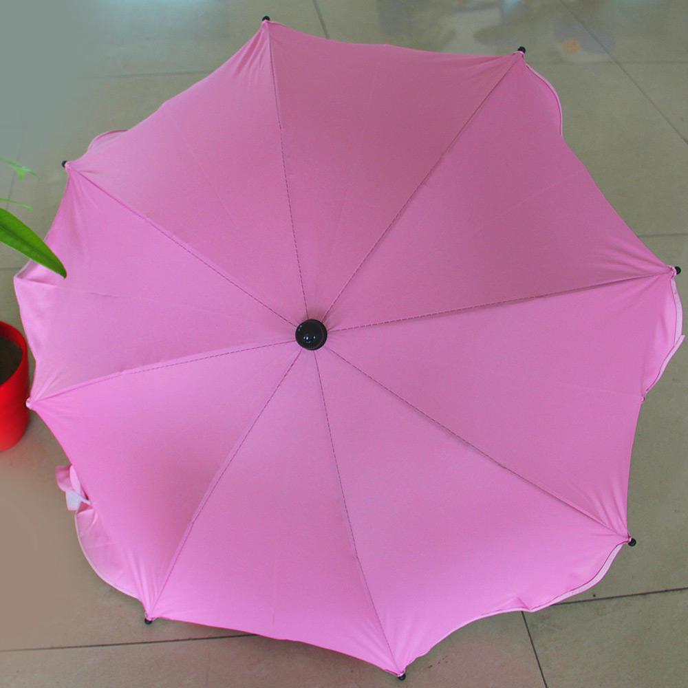 Baby Stroller Umbrella Portable Kids Pram Rain Cover Waterproof Adjustable Folding Accessories