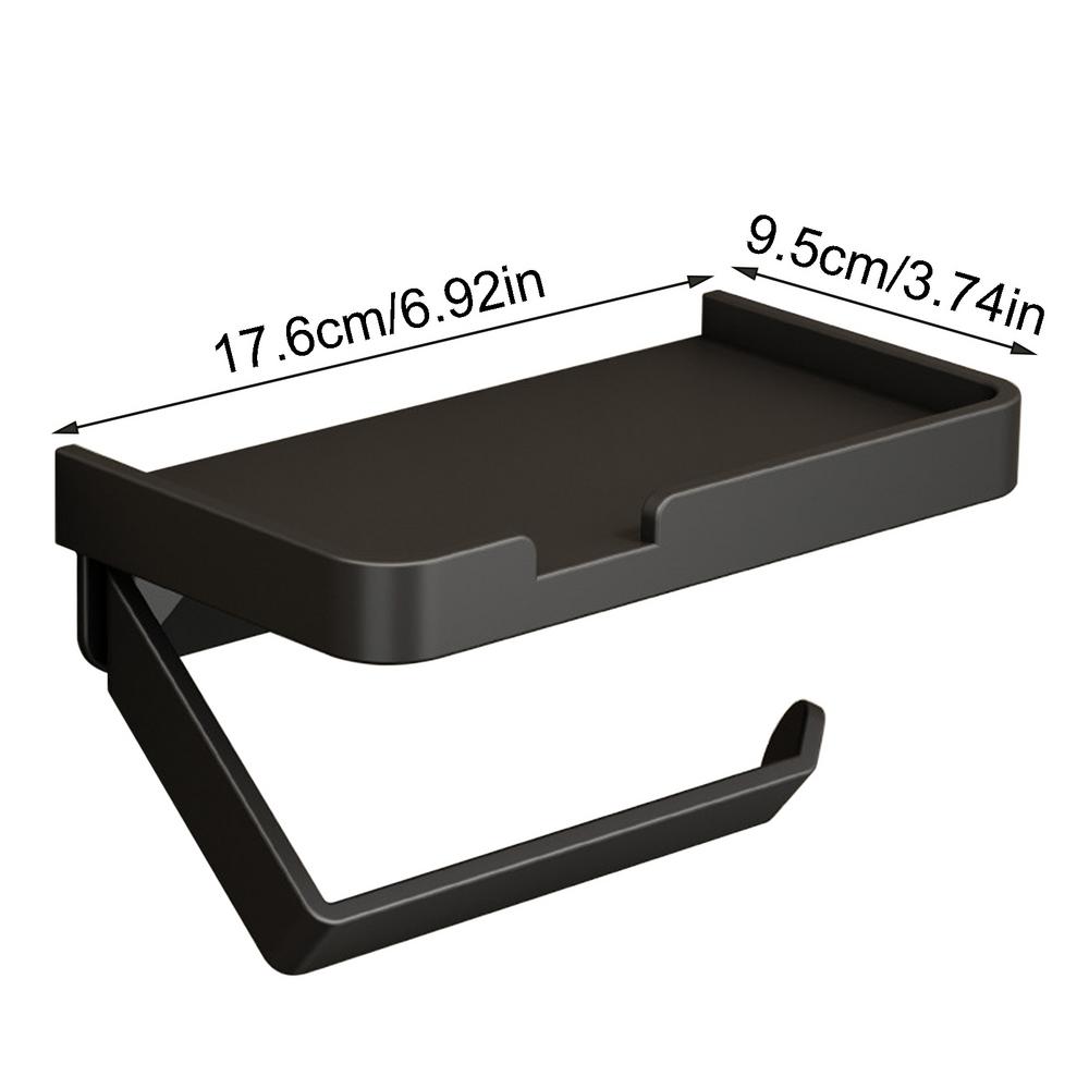 Paper Towel Holder With Shelf Paper Towel Holder Organizer Wall Mounted Kitchen Paper Holder Rack Paper Towel Roll Rack Basket