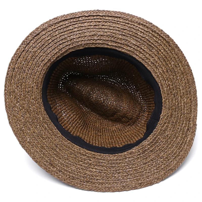 Übergröße 63 cm Lafite-Gras Neuer Panama-Jazz-Strohhut Für Herren und Damen Outdoor Sonnenschutz Sonnenhut Sommer UV UPF 50+ Strandhut