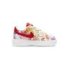 Nike Air Force 1 Low Top Skateboard Shoes White Red Infant And Toddler CU2986-961