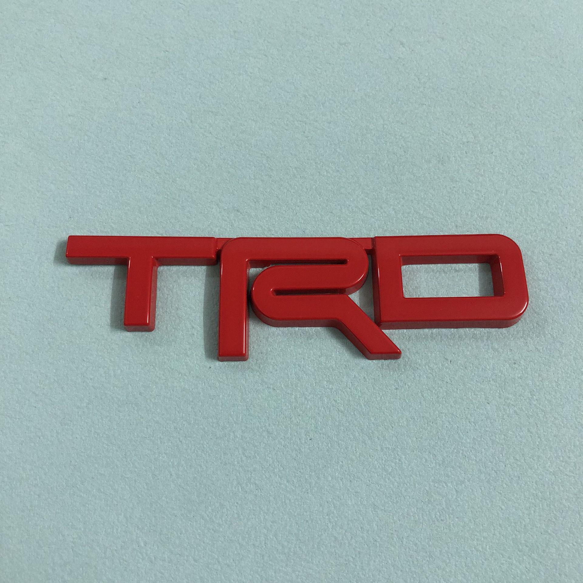 

TRD 3D Metal Logo Sticker for Toyota Cars—Trunk & Tail Body Modification