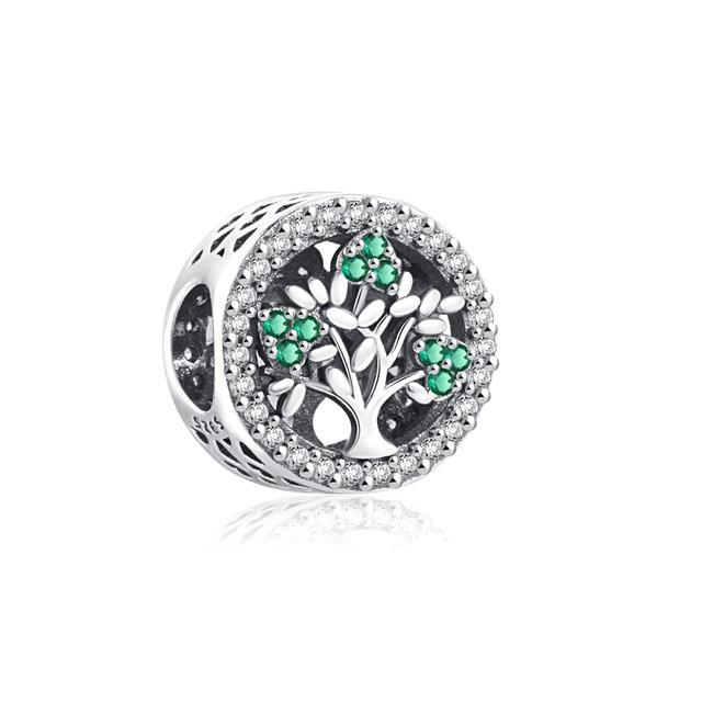 925 Sterling Silver New Family Tree Cake Bird Mum Bead Fit Original Fashion Charm Bracelet For Making Women Berloque Authentic
