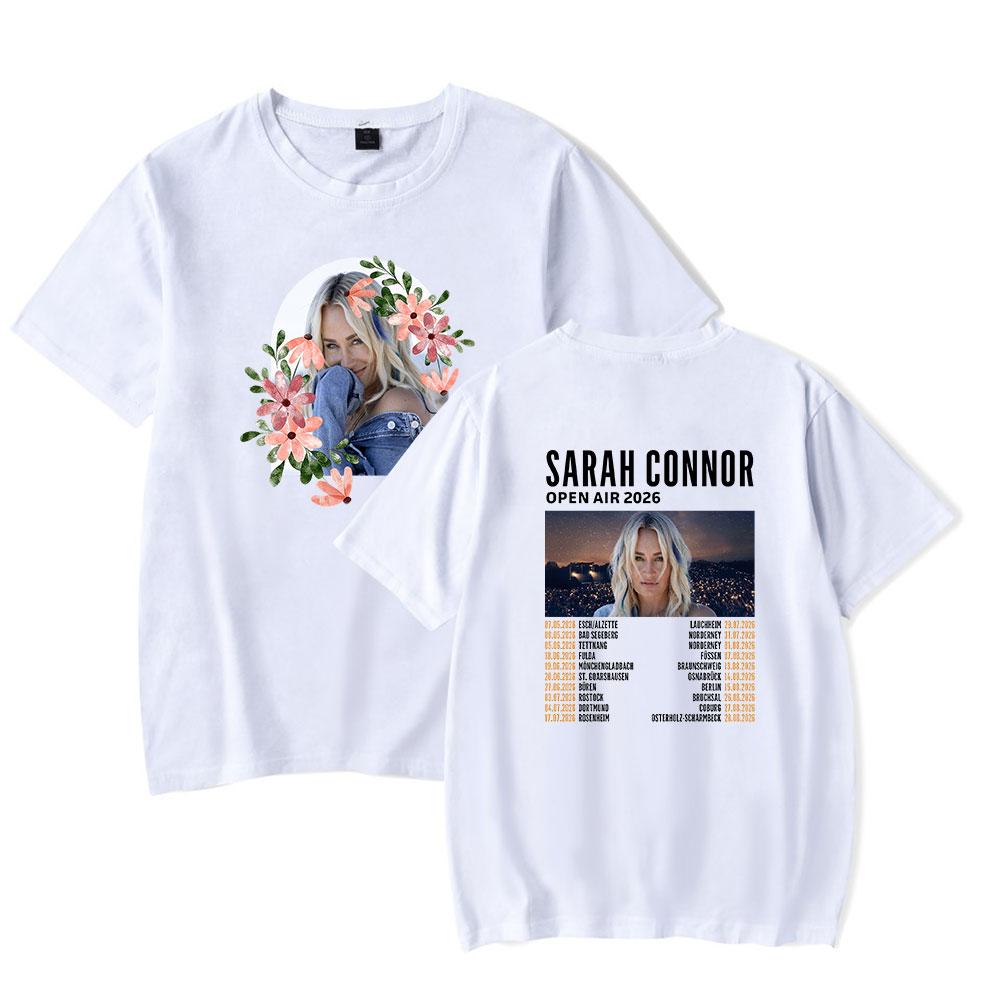 

Sarah Connor Open Air Tour 2026 Merch Tshirt Cool Print Merch Tops for Unisex and Women Streetwear S