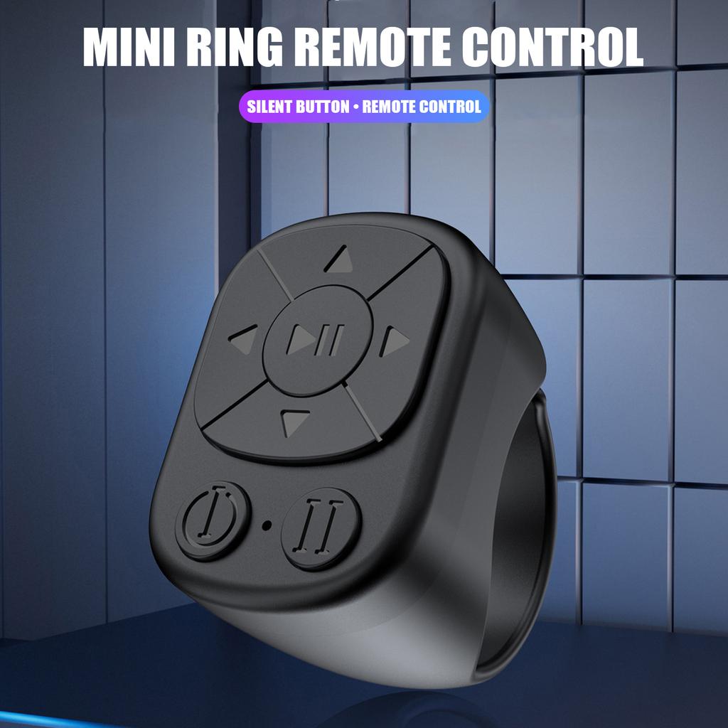 Remote Control for Page Turner Bluetooth-compatible Camera Video Recording Remote Scrolling Rings for Phone Tablet