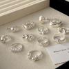 2024 Nische Perlen Offener Ring: Damen Leichter Luxus Zeigefinger-Accessoire