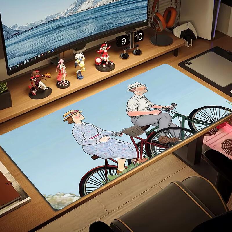 Ethel & Ernest Print Cushion Non-slip Laptop Tablet Big Mousepad XXL Mat Mini PC Playmat With Lock edge