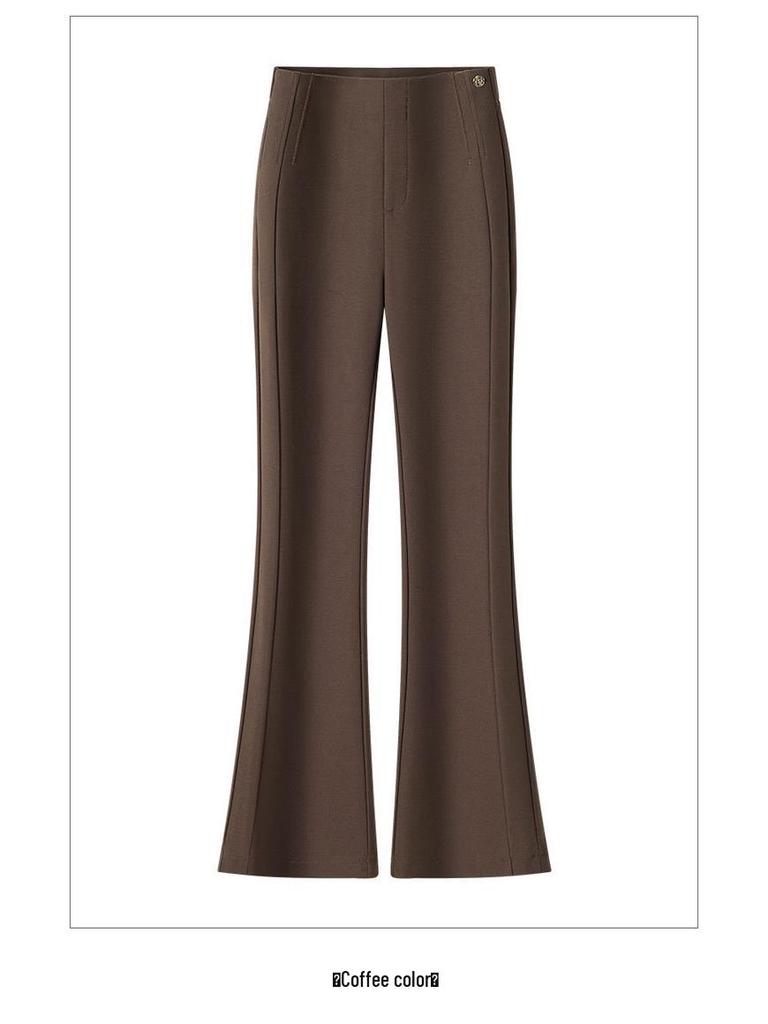 Women's High-Waisted Micro Flare Pants - 2026 Petite Slimming Spring & Autumn Versatile Suit Style