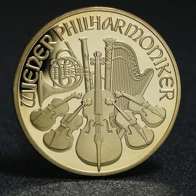 2024 2022 2021Austrian Commemorative Coin, Vienna Symphony Orchestra, Gold and Silver Coins, EU Commemorative Medal, Christmas Gift, Stocking Stuffers