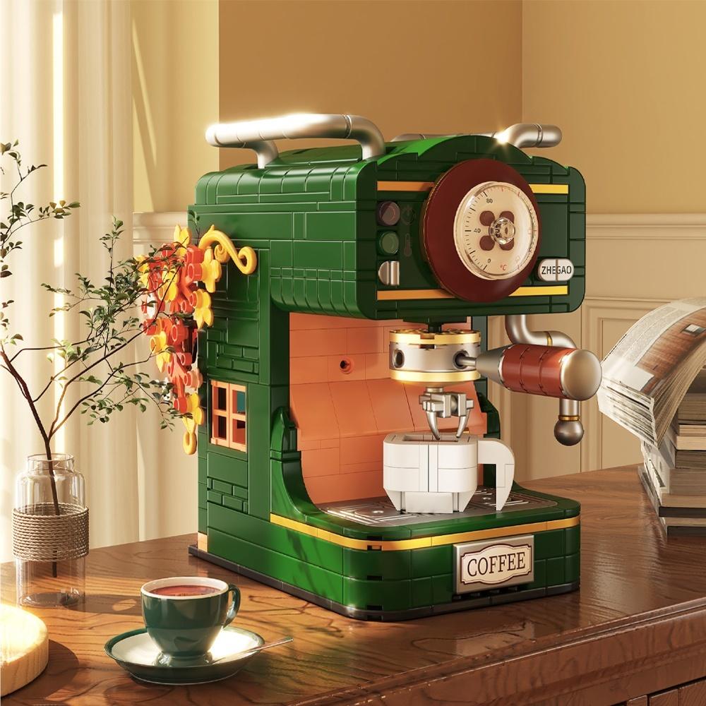 Vintage Cartoon Coffee Machine 3D Model Toy - Perfect for Home Decor and Gift - Giving, Inspired By Mid 20th Century Aesthetics