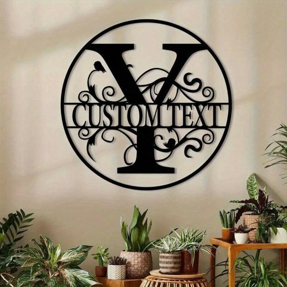 Custom Metal Letter Sign, Personalized Name Plate for Wall Decor, Birthday Gift, Housewarming, Wedding, Party Decoration