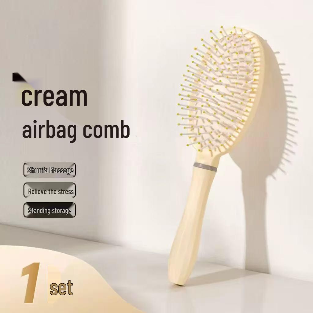 

Fluffy Cushion Comb Set: Airbag, Straight, and Curling Massage Combs for Long Hair