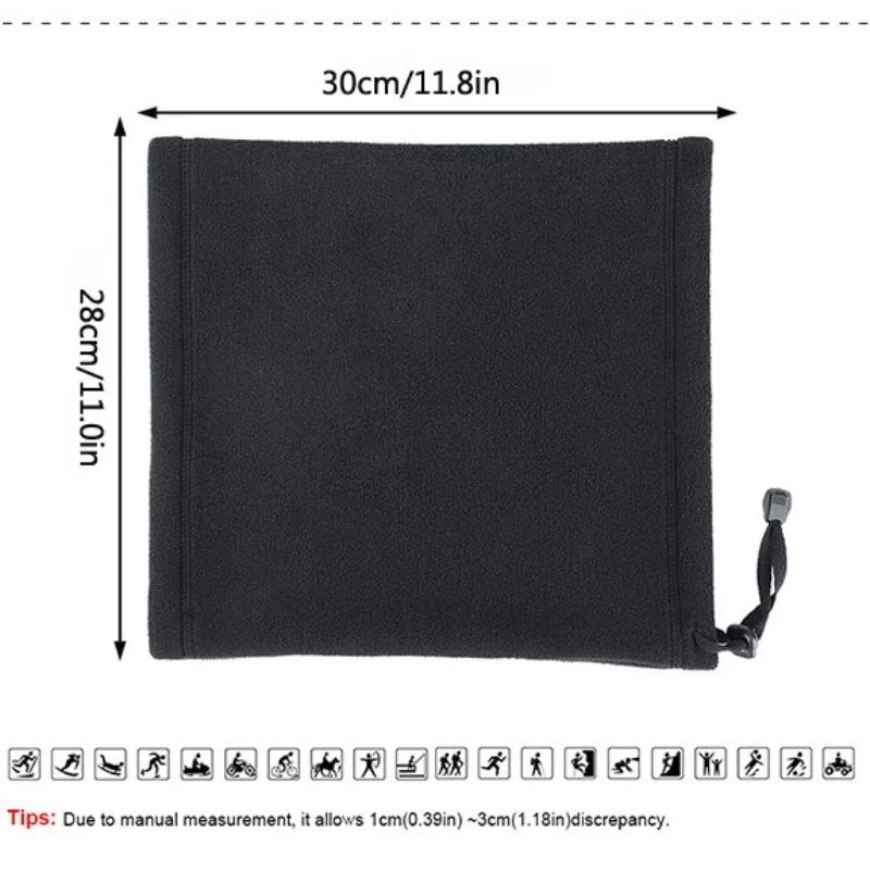 Winter Warm Polar Fleece Neck Gaiter Skiing Running Sport Scarf Face Mask Windproof Warm Head Cover Men Women Cycling Headwear