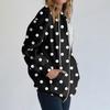 Women's Long Sleeve Print Sweatshirt Long Sleeve Pocket Jacket Zipper Hoodie Coat