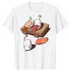 Sleep Walking Sushi Japanese Foodie T Shirts Graphic Cotton Streetwear Short Sleeve Birthday Gifts Summer T-shirt Mens Clothing