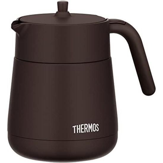 Thermos Vacuum Insulated Teapot Strainer 700ml Brown TTE-700 BW