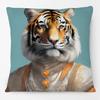 Renaissance Animal Painting Tiger Leopard Lion Deer Cow Goat Print Cushion Cover Home Decorative Pillow Case