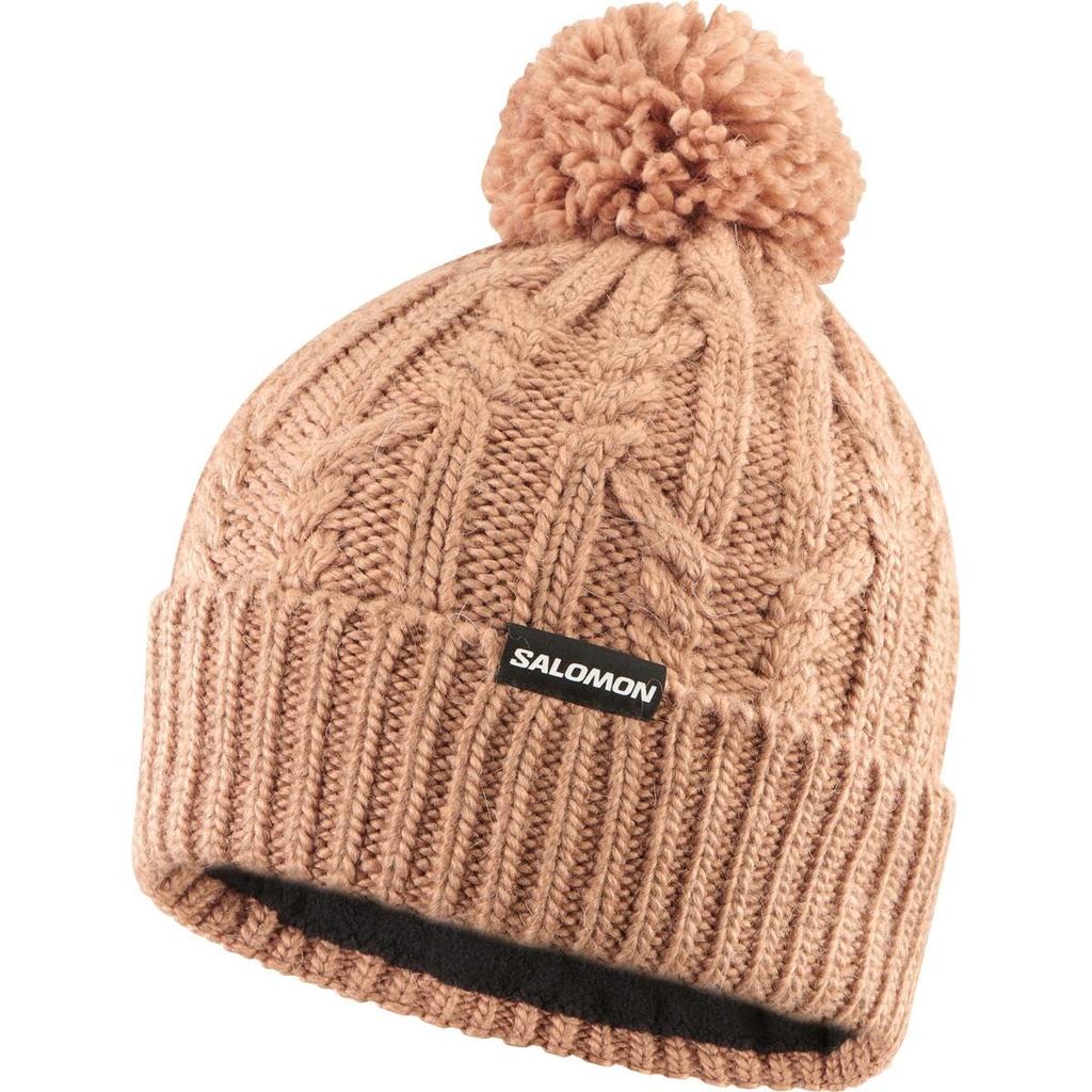 Salomon IVY BEANIE Knit Free LC2302800 Women's Ski/Snowboard Hat, Size, CORK,