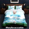 Set Biancheria da Letto Design Erling Haaland 1 Copripiumino + 2 Federe Morbido Traspirante Biancheria da Letto per la Casa