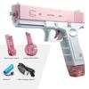 Non-Toxic Summer Water Gaming Toy Fully Automatic Continuous Fire Watergun Shark Electric Water Gun Large Capacity Water Spray Gun