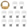 5/10Pcs Mini Circular LED Lights Bedside Lamps Flicker-Free Non-Glare Energy-Saving Plug-and-Play USB Lights