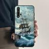 Ships Paintings For Huawei Nova 12i 11i 8i 12s 9 10 SE Y91 Y90 Y60 Y70 Y72 Y61 P20 P40 P30 Lite P60 Pro Case