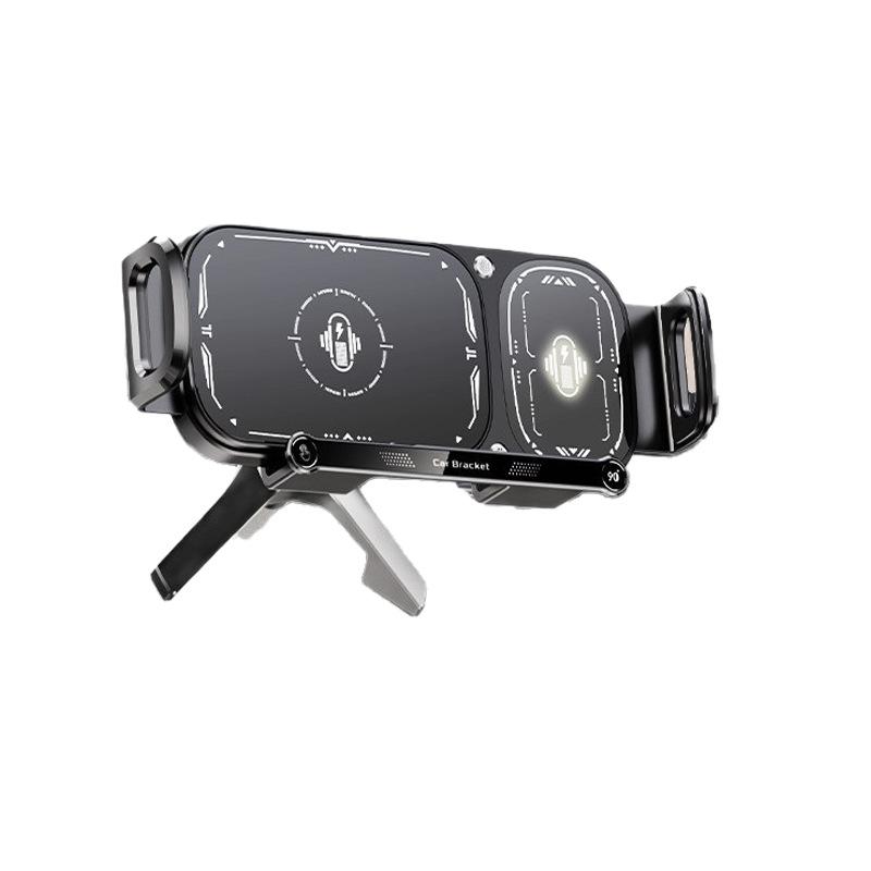 Foldable Wireless Fast Charging Car Phone Holder & Universal Interior Charger