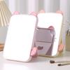Small Folding Makeup Mirror Portable Handheld Makeup Mirror Student Dormitory Desktop Compact Mirror Dressing Tool