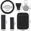 Sinmoe 10 Pcs Bling Car Accessories Set For Women Rhinestones Leather Accessories Steering Wheel Cover Armrest Gear Shift And Seat Belt And Handbrake