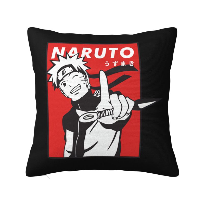 Custom Nordic Uzumaki Anime Cushion Cover Polyester Harajuku Manga Pillow Case