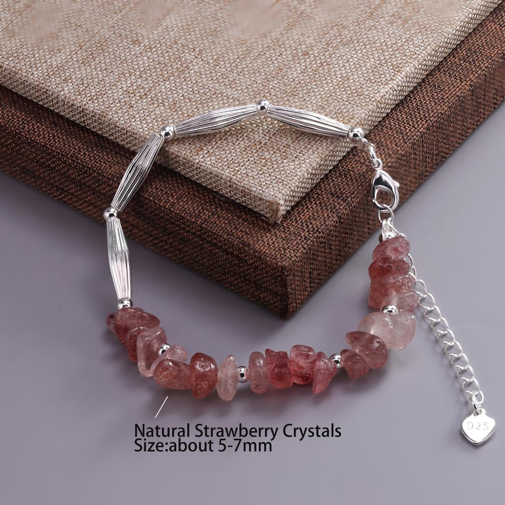 925 Silver Multicolour Bead Bracelet For Women Three Layers Geometry Drip Glaze Versatile Jewelry Dropship