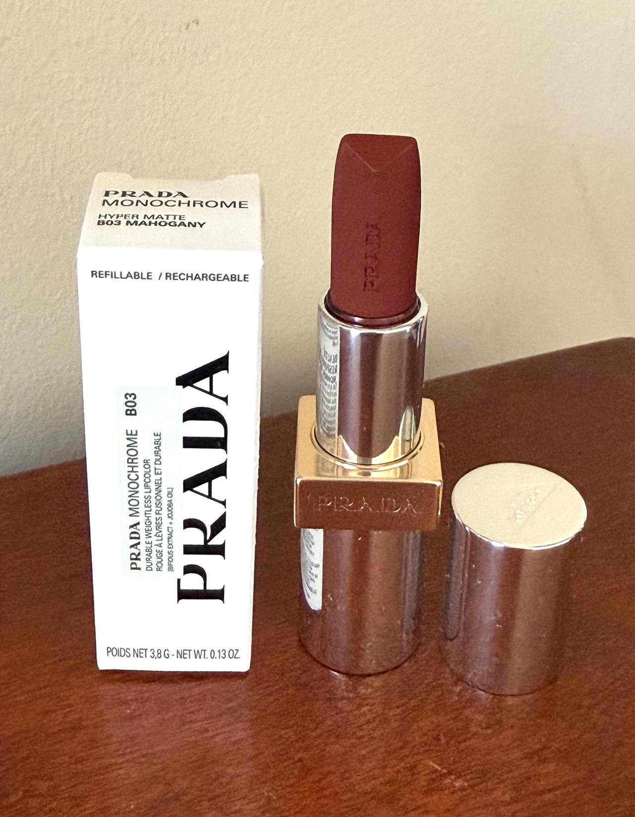 Prada Beauty Beauty Monochrome Hyper Matte for Durable Weightless Lipcolour - B03 - Image 3