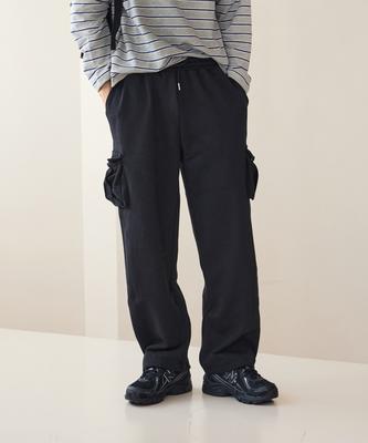 EVENCIA Cargo Jogger Sweatpants Black