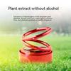 Solar Car Air Freshener Car Perfume Suspension Rotating Car Solid Perfume Aromatherapy ABS Double Ring Car Decoration