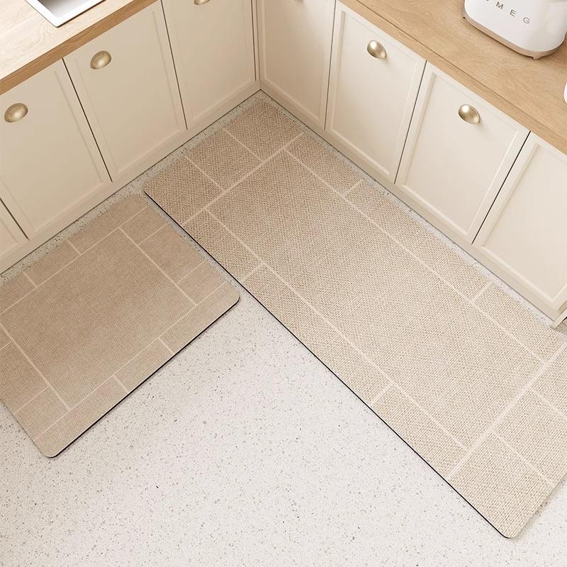 Kitchen Floor Mat Diatom Mud Pvc Mats Absorbent Washable Anti-slip Carpet Oil Absorbent Foot Rugs Alfombra Cocina