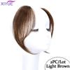 Natural Invisible False Middle-part Bangs Hair Extensions Clip In the Front Side Bangs Synthetic Fake Fringe Hairpiece