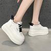 Thick-soled Women's Versatile 2026 Spring and Autumn New Leather High-value Sports and Leisure Shoes