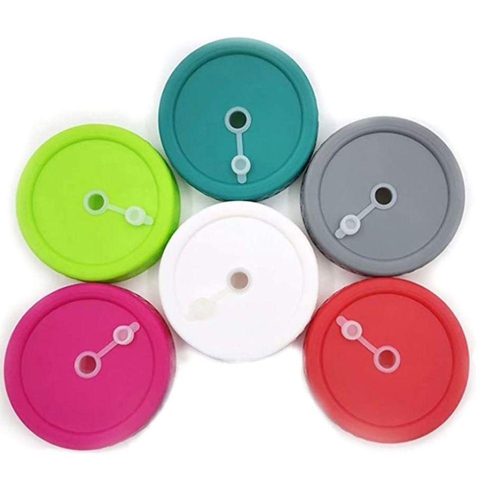 1Pcs Reusable Spout Lid with Hole Seal Bottle Cover New Mason Jar Lid  Kitchen Tool