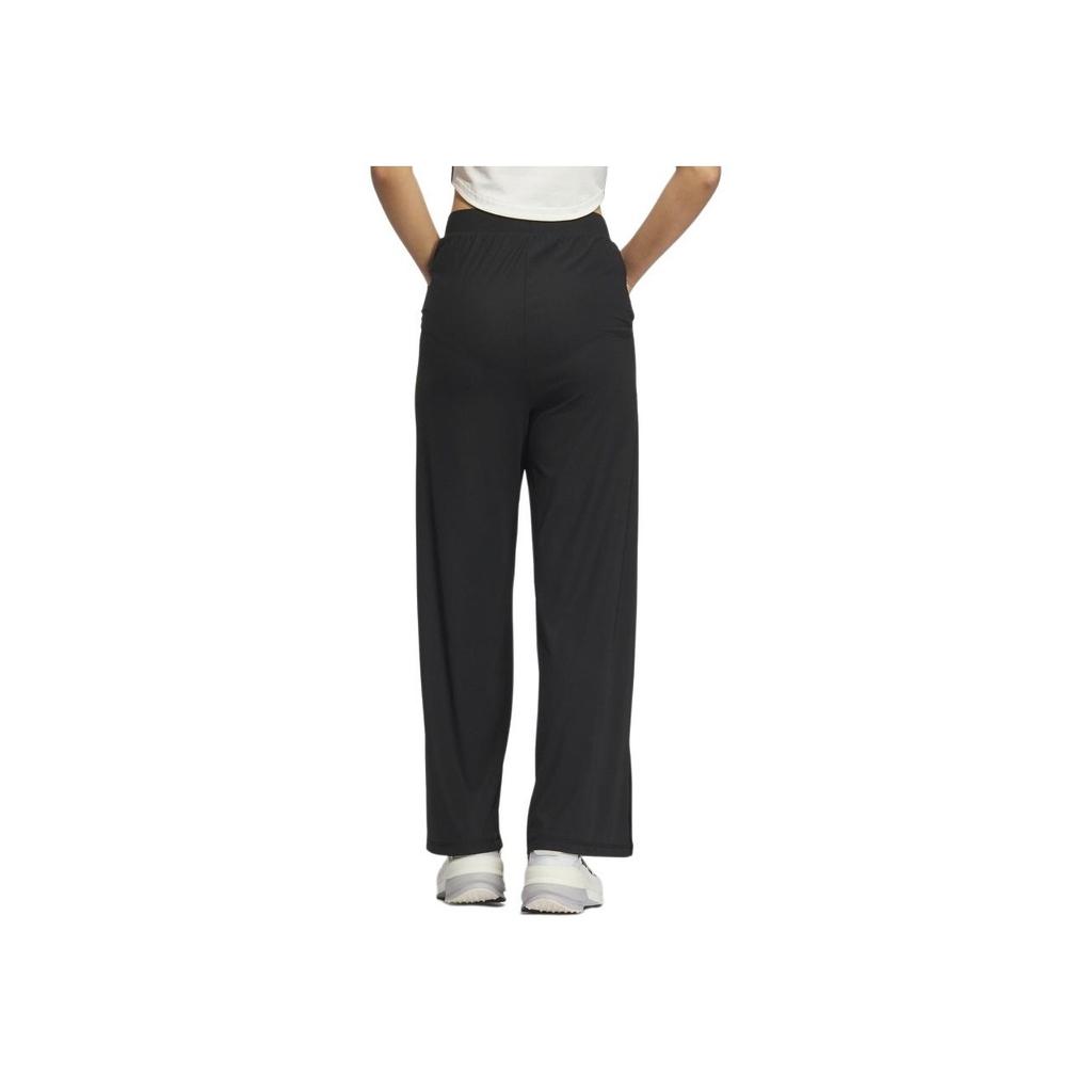 Adidas SS25 Comfortable Versatile Solid Color Casual Pants Women Bottoms Black JN0712