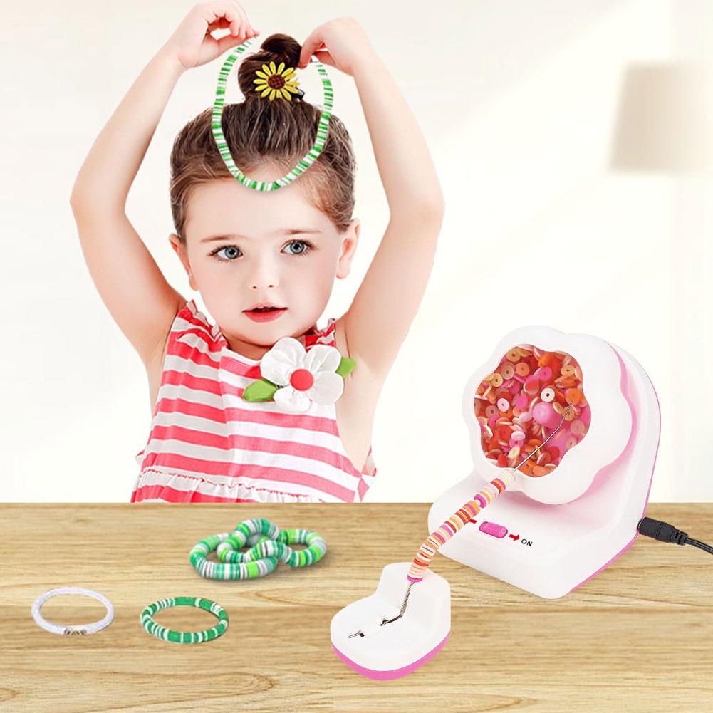 Electric Bead Spinner For Jewelry MakingClay BeadSpinner Bead Bowl Clay Beads With Needle And Thread Making Bracelets