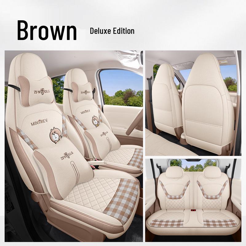 2026 Fifth Gen Wuling Hongguang MiniEV Car Seat Cover - All-Season Fabric, 205km Range.
